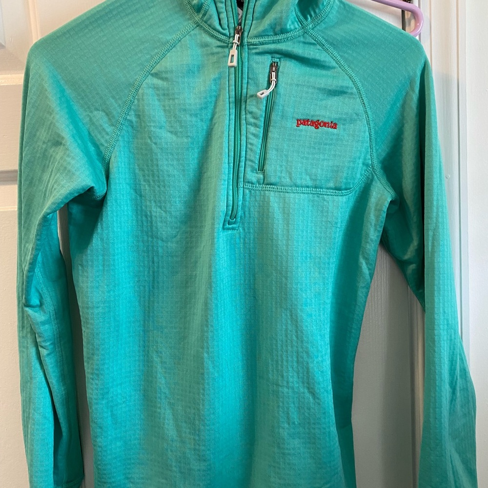 Patagonia hooded R1 mint color size xs